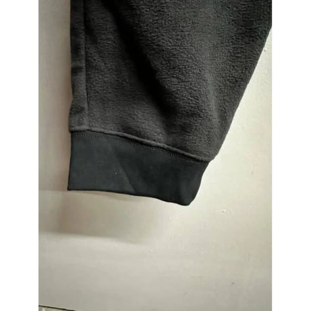 Lands‎ End WOMENS Fleece Jogger Pants Charcoal Gray Heather TALL Lounge Sweat